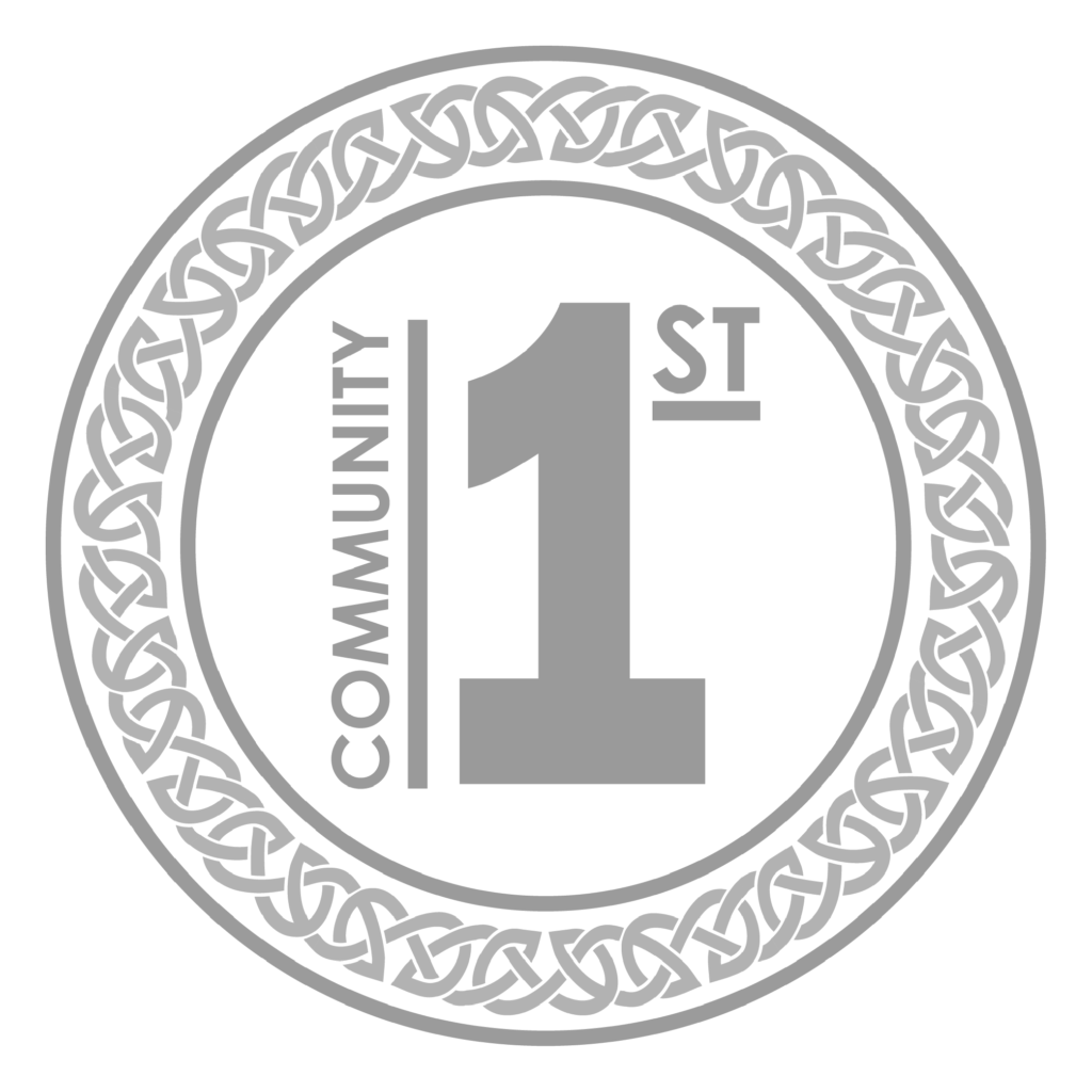 community first - bw logo