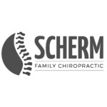 scherm family chiropractic - bw logo