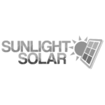 sunlight solar - bw logo