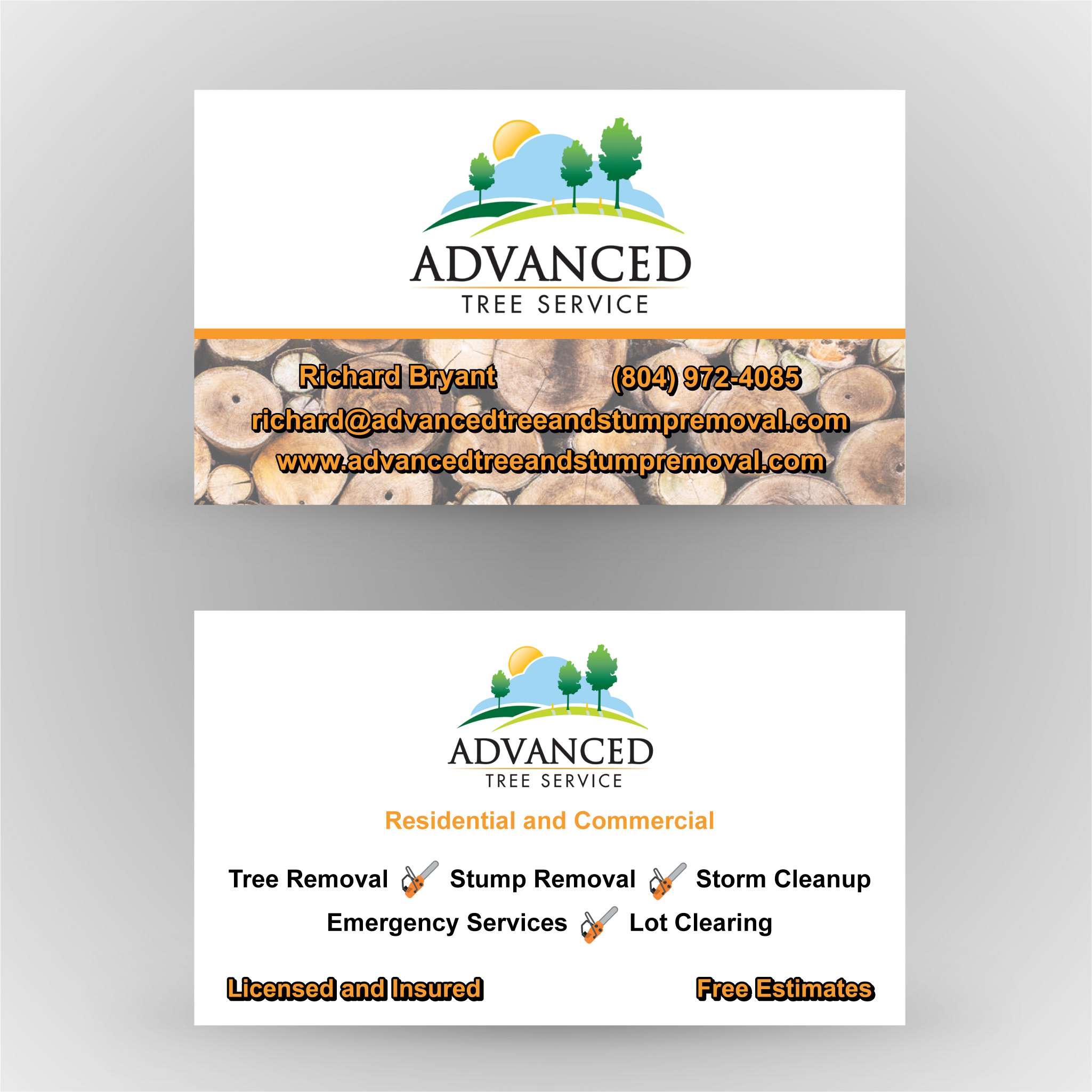 Advance Tree Service - Business Cards